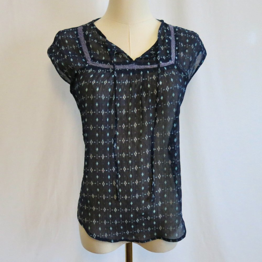 PINK ROSE Casual Sleeveless Tie Neck Top